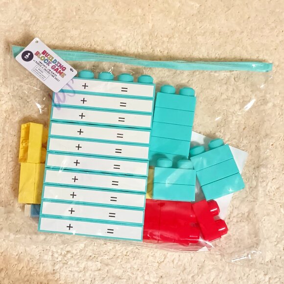 BRAND NEW! NWT ~ 1 Set of Addition & Subtraction Building Blocks Learning Game - Picture 1 of 2